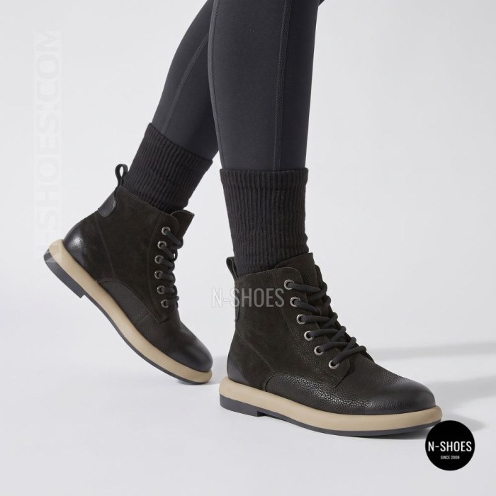 Women's Winter Nubuck Boots Allsy 216600 25Z53-ZM001-1 BLACK