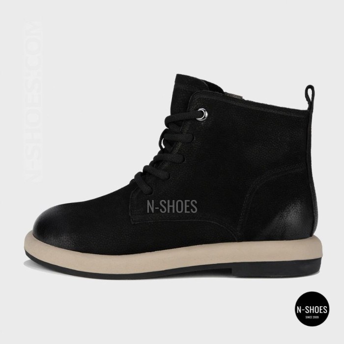Women's Winter Nubuck Boots Allsy 216600 25Z53-ZM001-1 BLACK