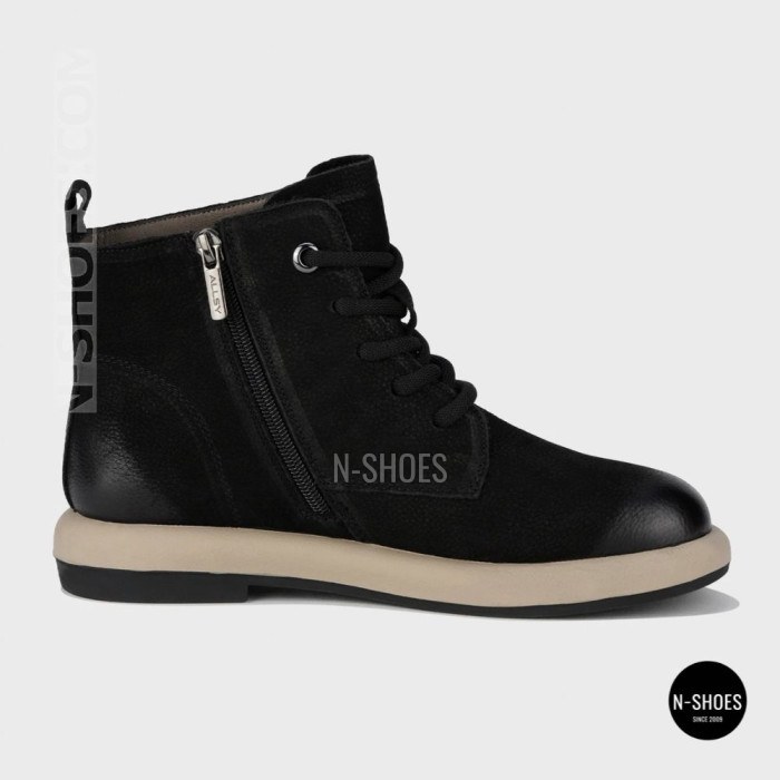 Women's Winter Nubuck Boots Allsy 216600 25Z53-ZM001-1 BLACK