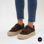 Уютные кроссовки ALLSY 217676 26k66z5167-3 Brown Suede 6444