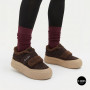 Уютные кроссовки ALLSY 217676 26k66z5167-3 Brown Suede 6444