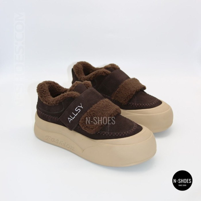 Уютные кроссовки ALLSY 217676 26k66z5167-3 Brown Suede 6444