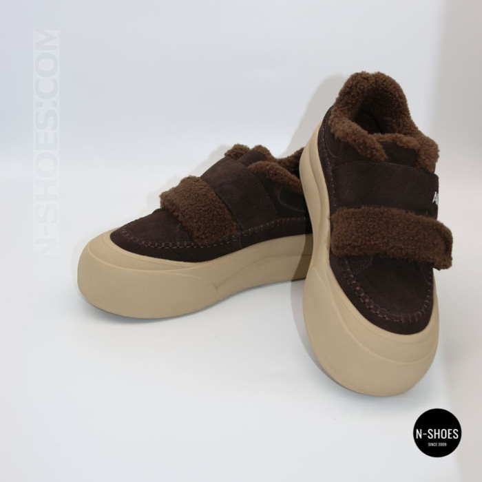 Затишні кросівки ALLSY 217676 26k66z5167-3 Brown Suede 6444