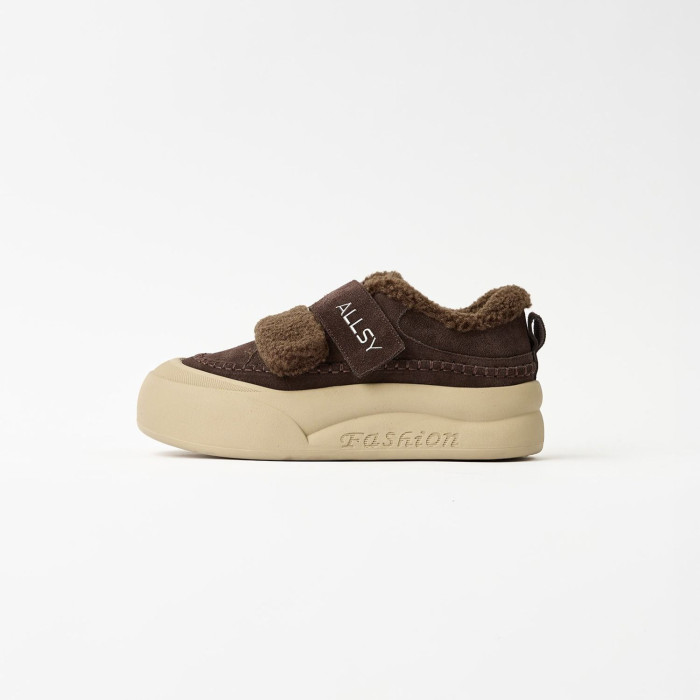 Затишні кросівки ALLSY 217676 26k66z5167-3 Brown Suede 6444