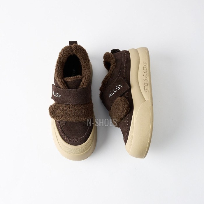 Уютные кроссовки ALLSY 217676 26k66z5167-3 Brown Suede 6444