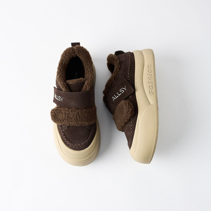 Затишні кросівки ALLSY 217676 26k66z5167-3 Brown Suede 6444