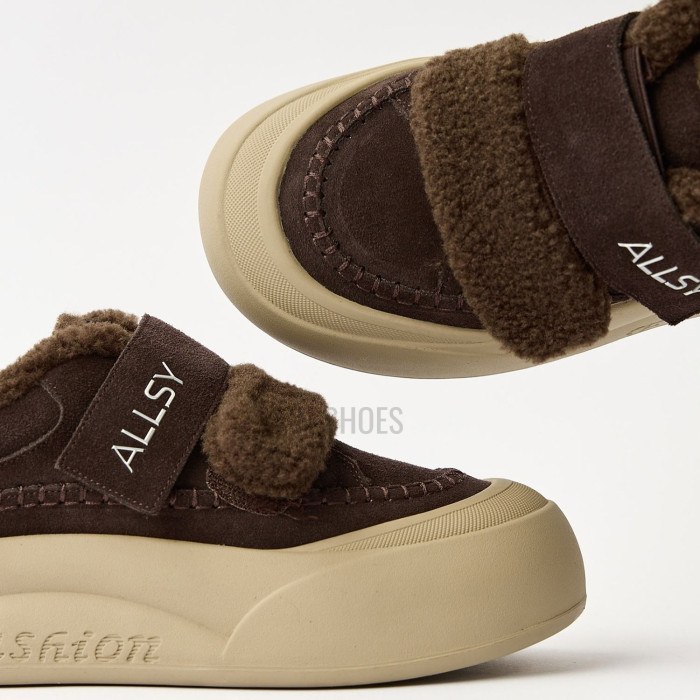 Уютные кроссовки ALLSY 217676 26k66z5167-3 Brown Suede 6444