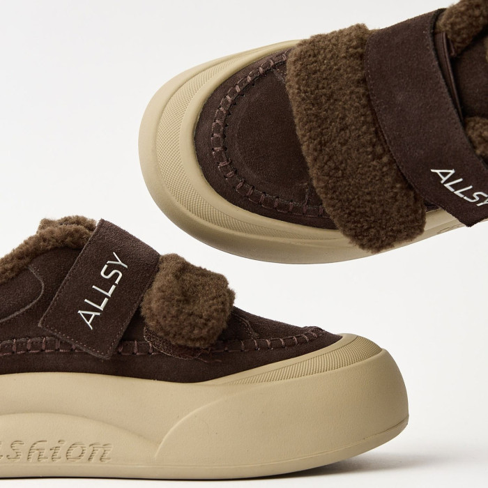 Затишні кросівки ALLSY 217676 26k66z5167-3 Brown Suede 6444