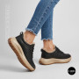 Women's Winter Leather Sneakers ALLSY 215023 with Fur