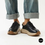 Women's Winter Leather Sneakers ALLSY 215023 with Fur