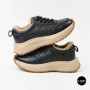 Women's Winter Leather Sneakers ALLSY 215023 with Fur