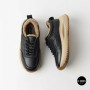 Women's Winter Leather Sneakers ALLSY 215023 with Fur