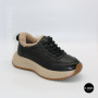 Women's Winter Leather Sneakers ALLSY 215023 with Fur