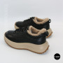 Women's Winter Leather Sneakers ALLSY 215023 with Fur
