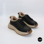 Women's Winter Leather Sneakers ALLSY 215023 with Fur
