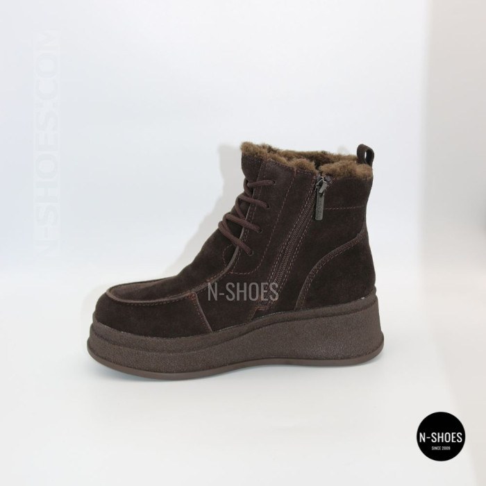 Шоколадні зимові черевики ALLSY 216639 C54787-1342 BROWN