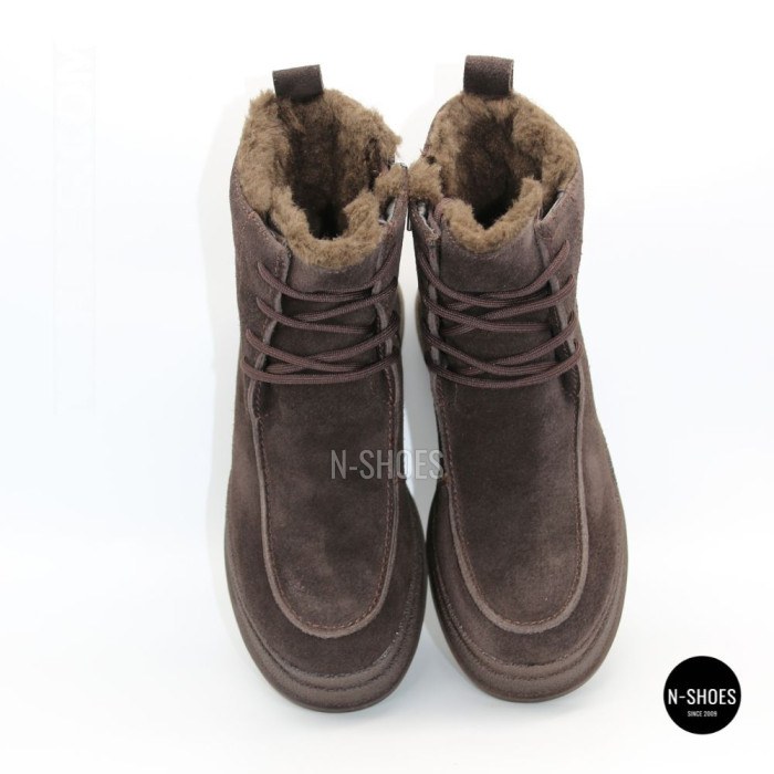 Шоколадні зимові черевики ALLSY 216639 C54787-1342 BROWN