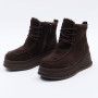 Шоколадні зимові черевики ALLSY 216639 C54787-1342 BROWN