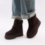 Шоколадні зимові черевики ALLSY 216639 C54787-1342 BROWN