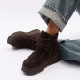Шоколадні зимові черевики ALLSY 216639 C54787-1342 BROWN