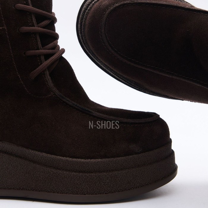 Шоколадні зимові черевики ALLSY 216639 C54787-1342 BROWN