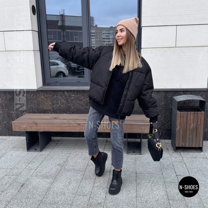 Стильні зимові черевики ALLSY 216641 C54787-528 BLACK 6447