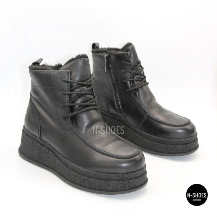 Стильні зимові черевики ALLSY 216641 C54787-528 BLACK 6447