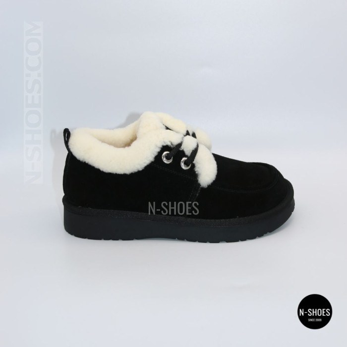 Women's Winter Suede Boots Allsy 217592 BLACK 6450