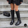 Теплі зимові чоботи Allsy 218679 2652-02B BLACK 6455 на хутрі