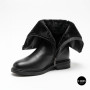 Теплі зимові чоботи Allsy 218679 2652-02B BLACK 6455 на хутрі