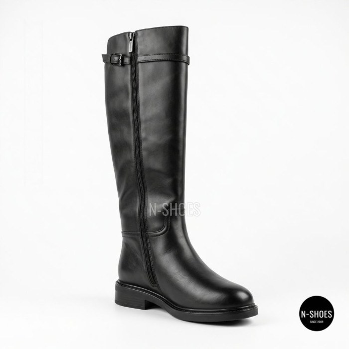 Теплі зимові чоботи Allsy 218679 2652-02B BLACK 6455 на хутрі