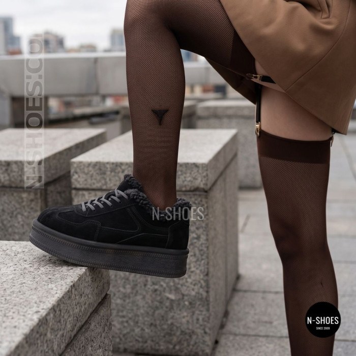 Black Platform Sneaker-Uggs Allsy 16837-59-1 BLACK 6457