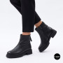 Теплі шкіряні жіночі черевики Allsy 217062 W10-D07A BLACK 6460