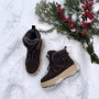 Зимові черевики Allsy 218727 808L1 BROWN 6468 з хутром