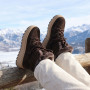 Зимові черевики Allsy 218727 808L1 BROWN 6468 з хутром