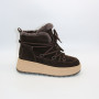 Зимові черевики Allsy 218727 808L1 BROWN 6468 з хутром