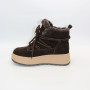 Зимові черевики Allsy 218727 808L1 BROWN 6468 з хутром