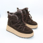 Зимові черевики Allsy 218727 808L1 BROWN 6468 з хутром
