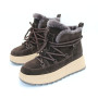 Зимові черевики Allsy 218727 808L1 BROWN 6468 з хутром