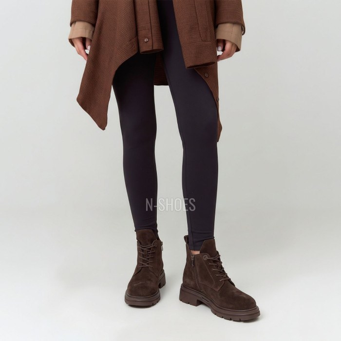 Жіночі зимові коричневі черевики Allsy 219305 9286L2-1 BROWN 6470