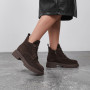 Жіночі зимові коричневі черевики Allsy 219305 9286L2-1 BROWN 6470