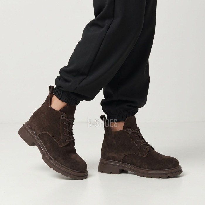 Жіночі зимові коричневі черевики Allsy 219305 9286L2-1 BROWN 6470
