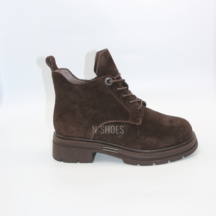 Жіночі зимові коричневі черевики Allsy 219305 9286L2-1 BROWN 6470