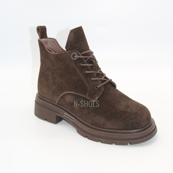 Жіночі зимові коричневі черевики Allsy 219305 9286L2-1 BROWN 6470