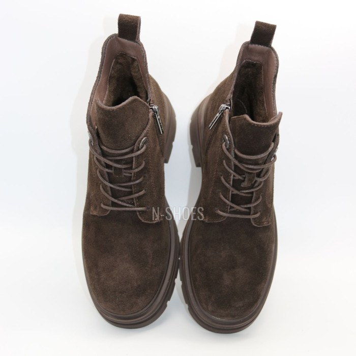 Жіночі зимові коричневі черевики Allsy 219305 9286L2-1 BROWN 6470