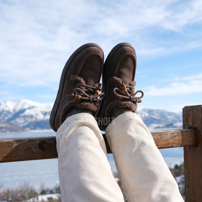 Women's Ugg-Loafers Allsy 216260: Cozy Style on a Platform