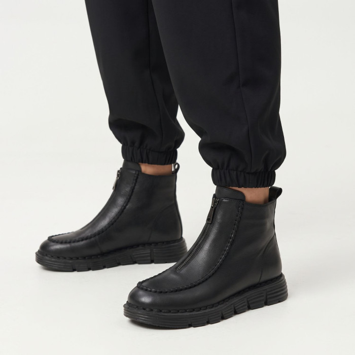 Жіночі зимові черевики челсі Allsy 216651 E76563-528 BLACK 6476