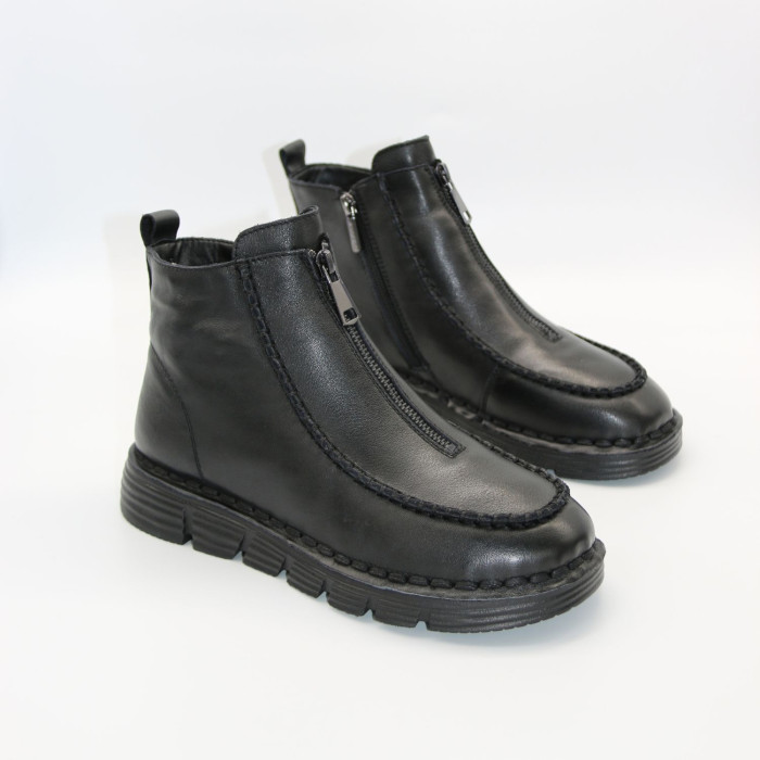 Жіночі зимові черевики челсі Allsy 216651 E76563-528 BLACK 6476