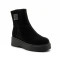 Жіночі чорні замшеві черевики Allsy 214947 26Z83Z3619-2 BLACK 6477 на платформі з блискавкою
