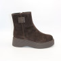 Теплі замшеві черевики Allsy 214949 26Z83Z3619-1 BROWN 6478 на платформі